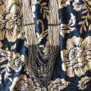 Buckle Beaded Statement Necklace